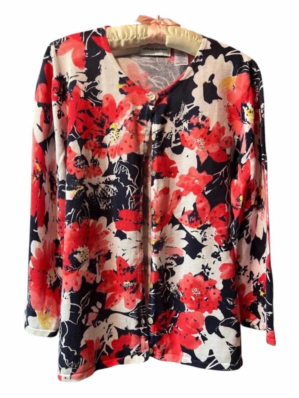Alfred Dunner Floral Cardigan